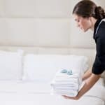 Hotel room cleaning