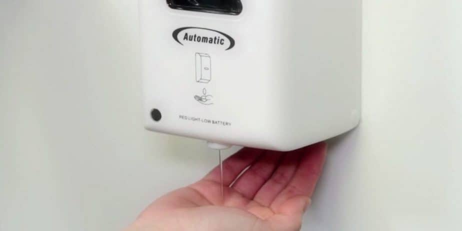 Touchless hand sanitizer dispenser