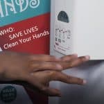 using hand sanitiser to do sanitzing